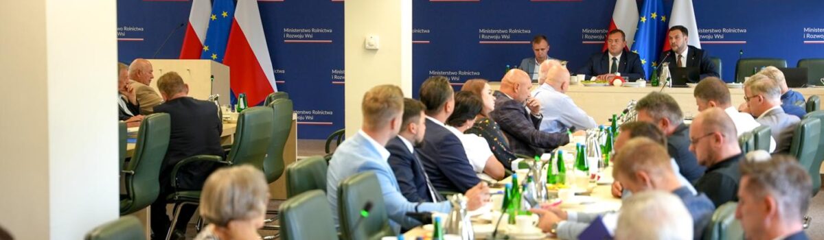 Spotkanie ministra Stefana Krajewskiego z przedstawicielami rolników