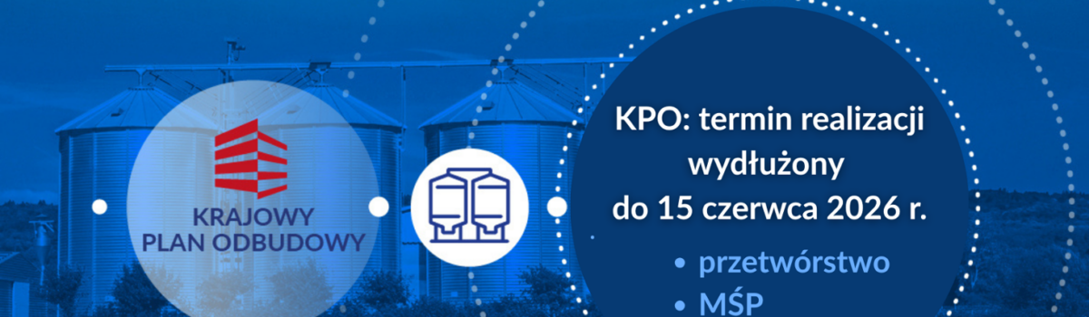 Więcej czasu na realizację inwestycji z KPO