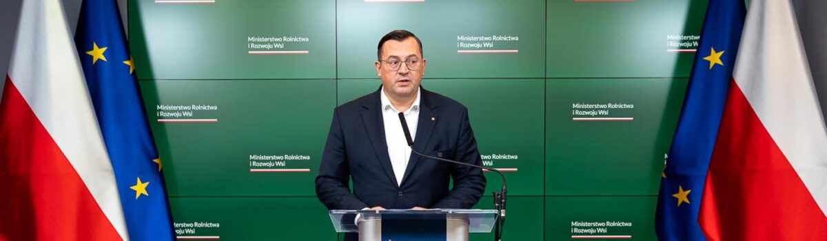 Minister Stefan Krajewski: stawiamy na systemowe wsparcie i odbudowę polskiej hodowli trzody chlewnej
